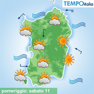 Mappa pomeriggio per la giornata del 2026-04-11