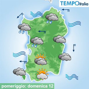 Mappa pomeriggio per la giornata del 2026-04-12
