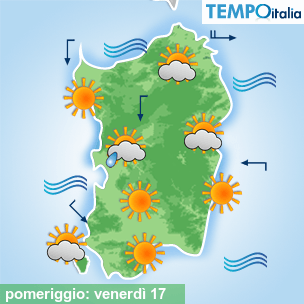 Mappa pomeriggio per la giornata del 2026-04-17