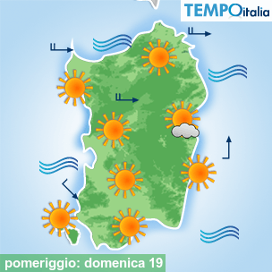Mappa pomeriggio per la giornata del 2026-04-19
