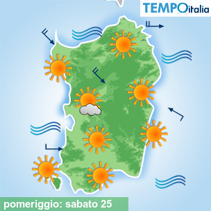 Mappa pomeriggio per la giornata del 2026-04-25