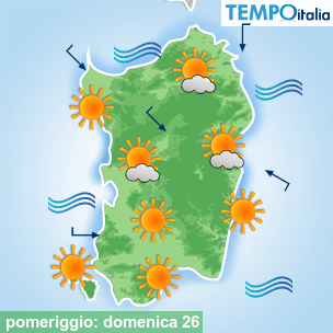 Mappa pomeriggio per la giornata del 2026-04-26