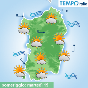 Mappa pomeriggio per la giornata del 2026-05-19