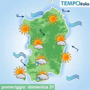 Mappa pomeriggio per la giornata del 2026-05-31