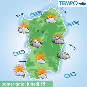 Mappa pomeriggio per la giornata del 2026-06-15