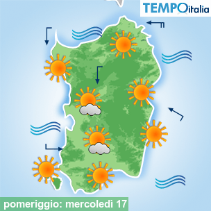 Mappa pomeriggio per la giornata del 2026-06-17