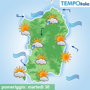 Mappa pomeriggio per la giornata del 2026-06-30