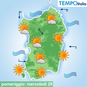 Mappa pomeriggio per la giornata del 2026-07-29