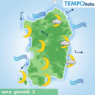 Mappa sera per la giornata del 2025-07-03
