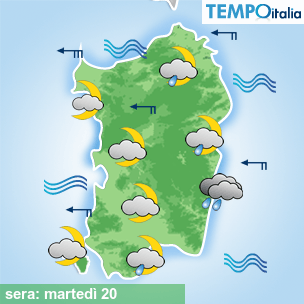 Mappa sera per la giornata del 2026-01-20