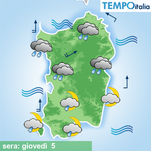 Mappa sera per la giornata del 2026-02-05
