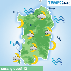 Mappa sera per la giornata del 2026-02-12