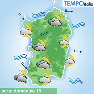 Mappa sera per la giornata del 2026-02-15