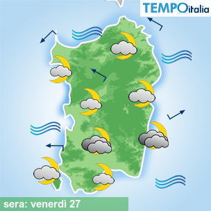 Mappa sera per la giornata del 2026-02-27