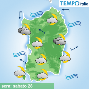 Mappa sera per la giornata del 2026-02-28