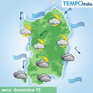 Mappa sera per la giornata del 2026-03-15
