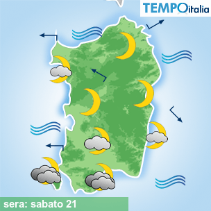 Mappa sera per la giornata del 2026-03-21
