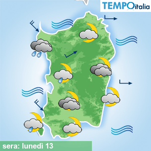 Mappa sera per la giornata del 2026-04-13