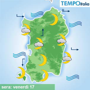 Mappa sera per la giornata del 2026-04-17