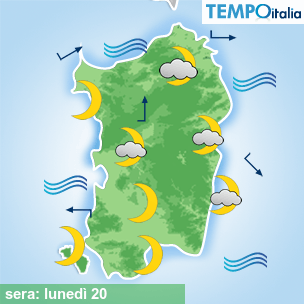 Mappa sera per la giornata del 2026-04-20