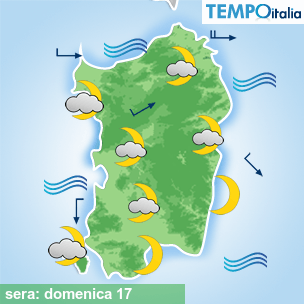 Mappa sera per la giornata del 2026-05-17