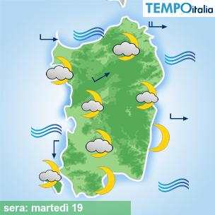 Mappa sera per la giornata del 2026-05-19