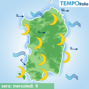 Mappa sera per la giornata del 2026-09-09