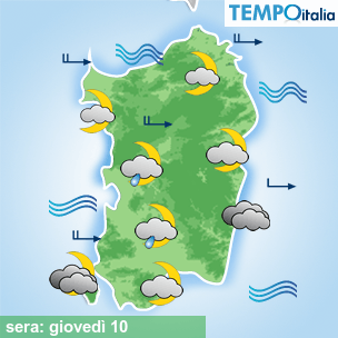 Mappa sera per la giornata del 2026-09-10