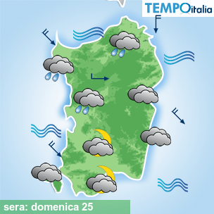 Mappa sera per la giornata del 2026-10-25