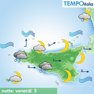 Mappa notte per la giornata del 2025-12-05
