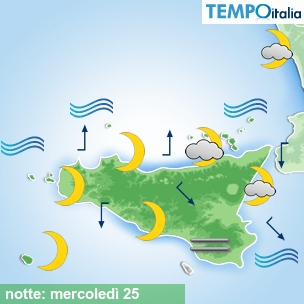 Mappa notte per la giornata del 2026-02-25
