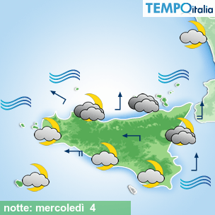 Mappa notte per la giornata del 2026-03-04