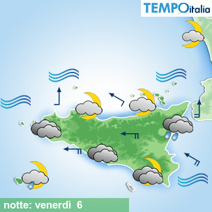 Mappa notte per la giornata del 2026-03-06