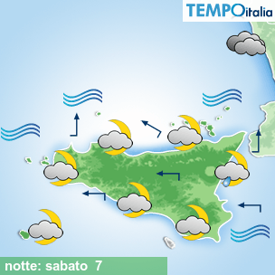Mappa notte per la giornata del 2026-03-07