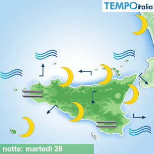 Mappa notte per la giornata del 2026-04-28