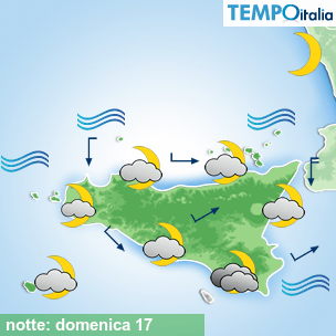 Mappa notte per la giornata del 2026-05-17