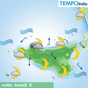 Mappa notte per la giornata del 2026-06-08