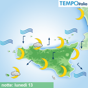 Mappa notte per la giornata del 2026-07-13