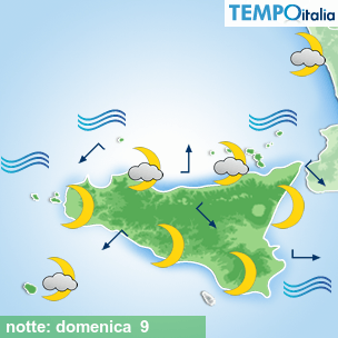 Mappa notte per la giornata del 2026-08-09