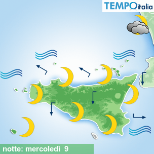 Mappa notte per la giornata del 2026-09-09