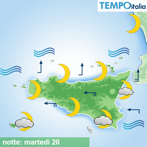 Mappa notte per la giornata del 2026-10-20