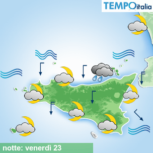 Mappa notte per la giornata del 2026-10-23