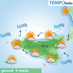 Mappa Giornaliera per la giornata di mercoledì 16 marzo