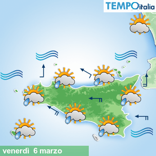 Mappa Giornaliera per la giornata di mercoledì 16 marzo