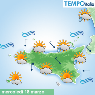 Mappa Giornaliera per la giornata di mercoledì 16 marzo
