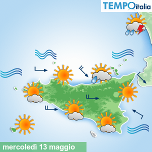 Mappa Giornaliera per la giornata di mercoledì 16 marzo