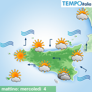 Mappa mattino per la giornata del 2026-03-04