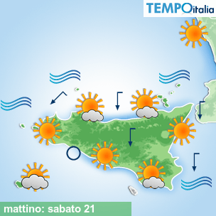 Mappa mattino per la giornata del 2026-03-21