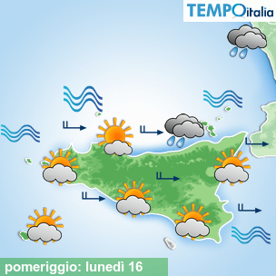 Mappa pomeriggio per la giornata del 2026-02-16