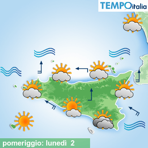 Mappa pomeriggio per la giornata del 2026-03-02